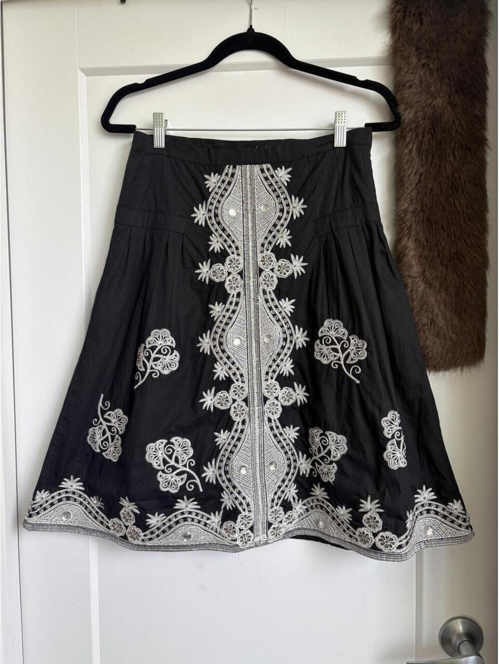 URBAN BEHAVIOUR Y2K BLACK EMBELLISHED SKIRT